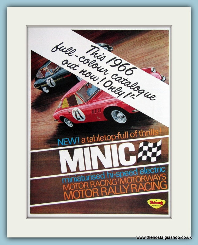 Triang Minic Motor Racing 1966 Original Advert (ref AD2864)