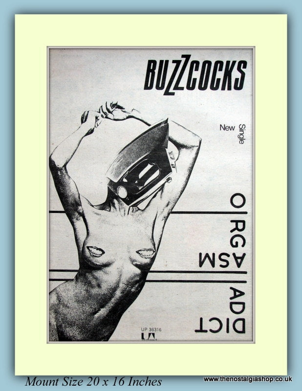 Buzzcocks Orgasm Addiction Original Advert 1977 (ref AD9134)