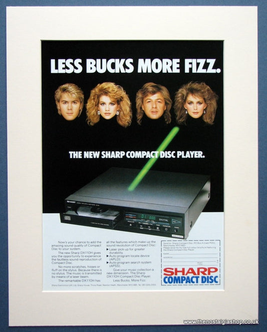Sharp Compact Disc Player1986 Original Advert (ref AD971)