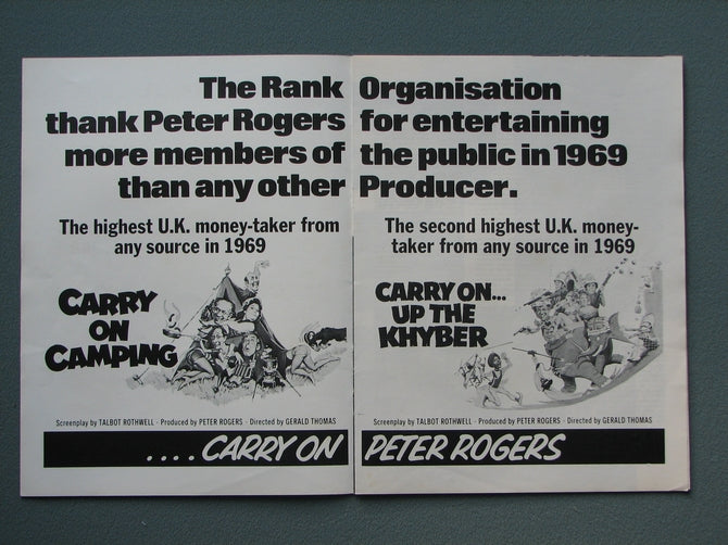 Carry On Films 1969 Original advert (ref AD804)