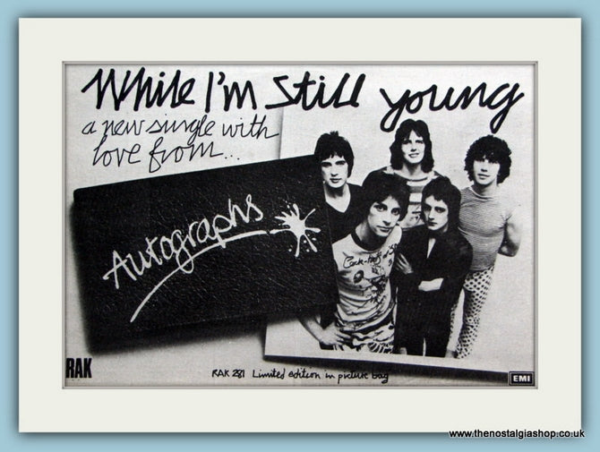 Autographs Original Advert 1978 (ref AD2083)