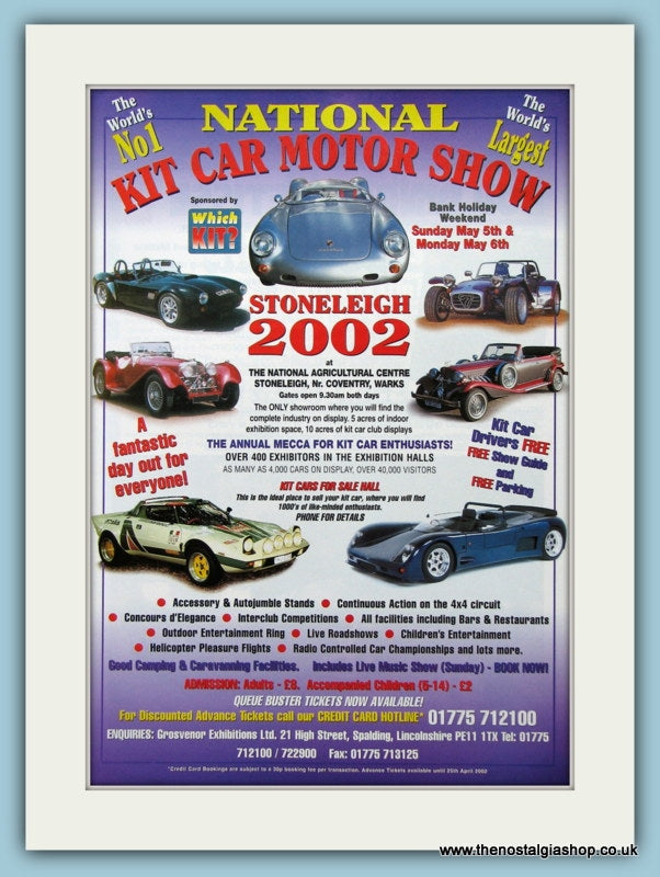 Kit Car Motor Show 2002. Original Advert (ref AD2027)