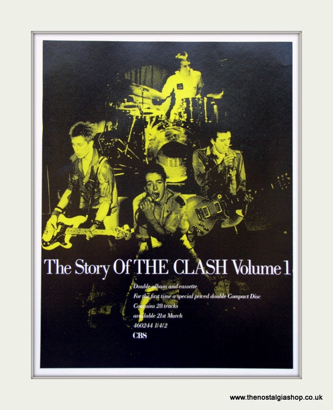 The Story Of The Clash Vol 1 Original Advert 1988 (ref AD4061)