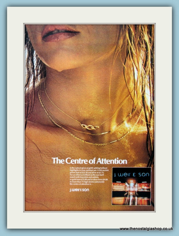 J.Weir & Son Jewellers Original Advert 1979 (ref AD6220)