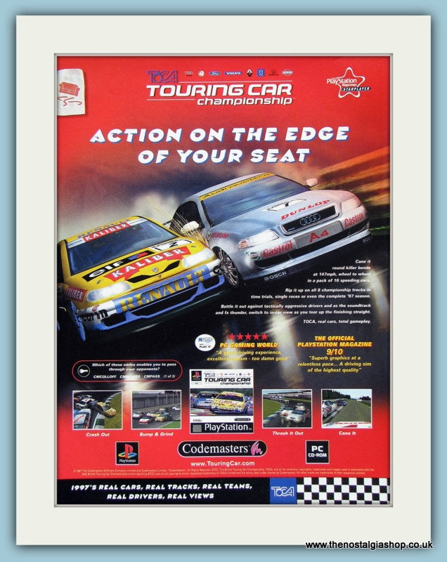 Touring Car Championship TOCA Original Advert 1998 (ref AD4021)
