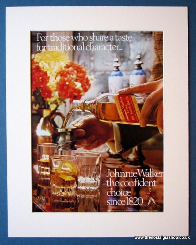 Johnnie Walker Whisky Set Of 3 Original Adverts1975 (ref AD1189)