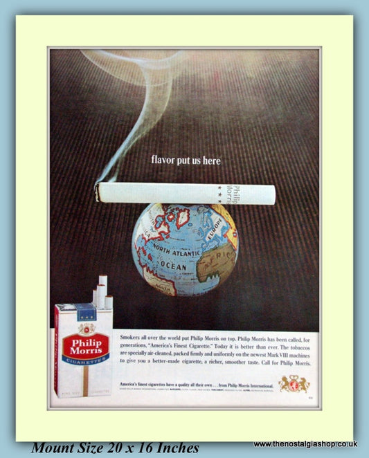 Philip Morris  Cigarettes Original Advert 1963 (ref AD9367)