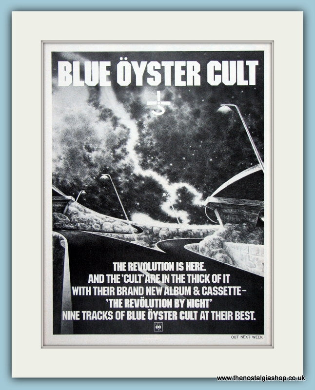 Blue Oyster Cult Original Music Advert  1983 (ref AD3398)