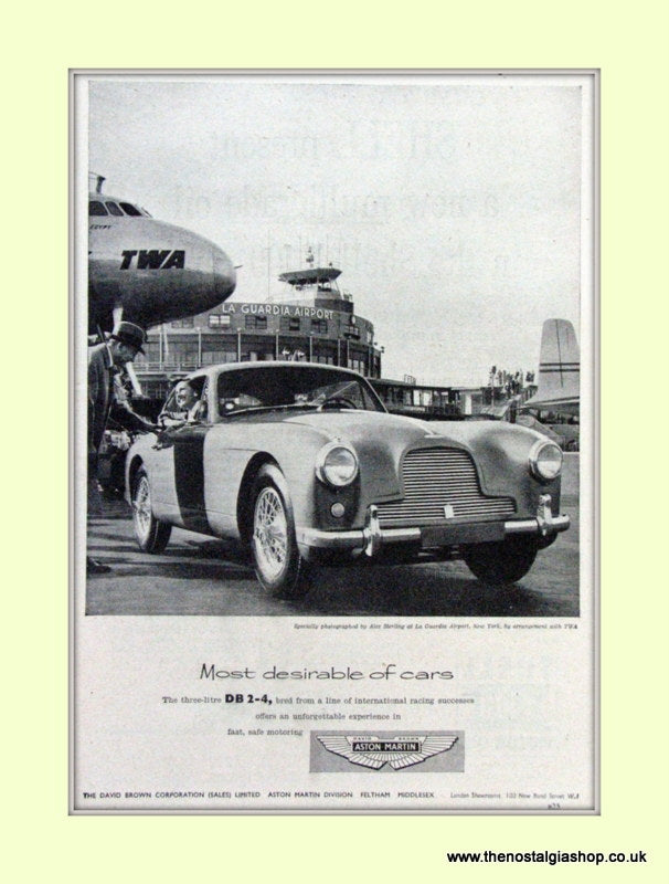 Aston Martin DB 2-4 Set of 3 Original Adverts 1954/55 (ref AD6715)