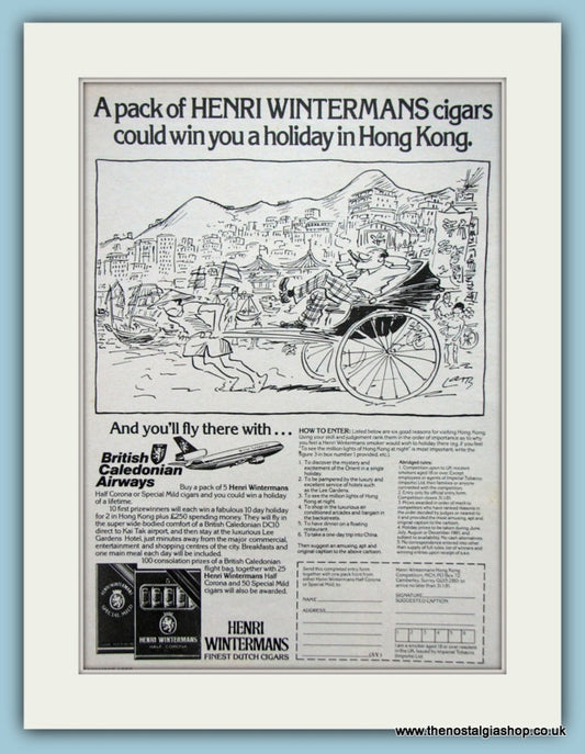 Henri Wintermans Dutch Cigars Original Advert 1980 (ref AD6139)