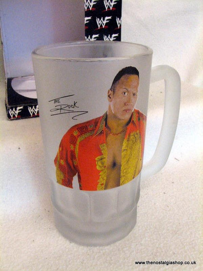 The Rock WWF Glass Tankard 2000 (ref Nos107)
