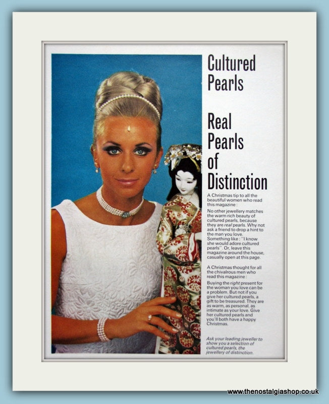 Cultured Pearls Original Advert 1970 (ref AD6248)