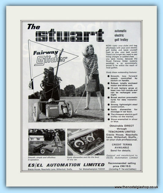 Stuart Fairway Glider. Original Advert 1968 (ref AD4967)