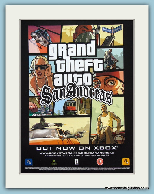 Grand Theft Auto San Andreas Original Advert 2005 (ref AD3988)