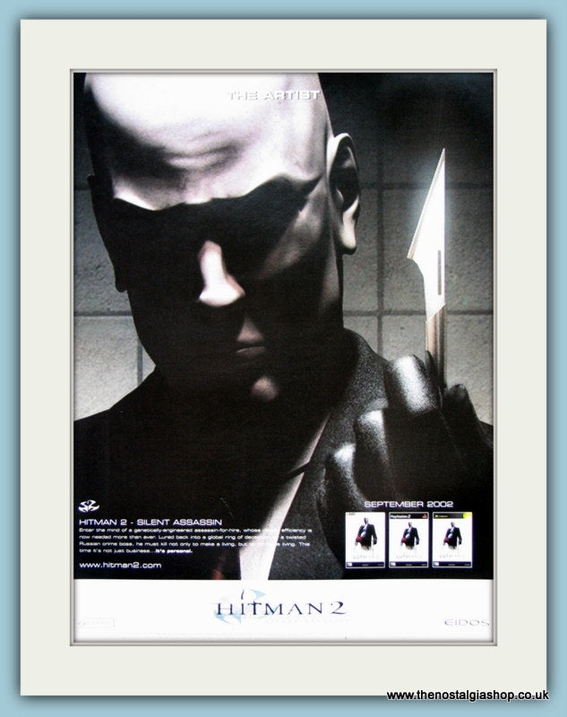 Hitman 2 Computer Game Original Advert 2002 (ref AD4001)