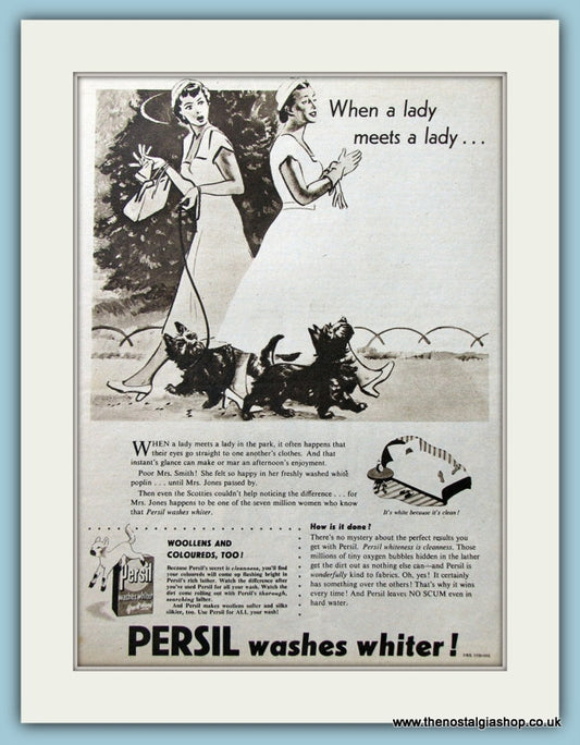 Persil Washing Powder Set Of 2 Original Adverts 1951/54 (ref AD4352) 1