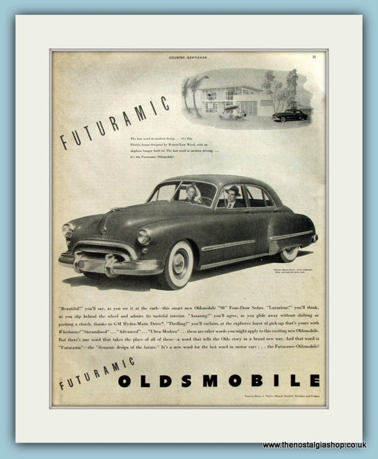 Oldsmobile 98 Futuramic. Original Advert 1948 (ref AD8230)
