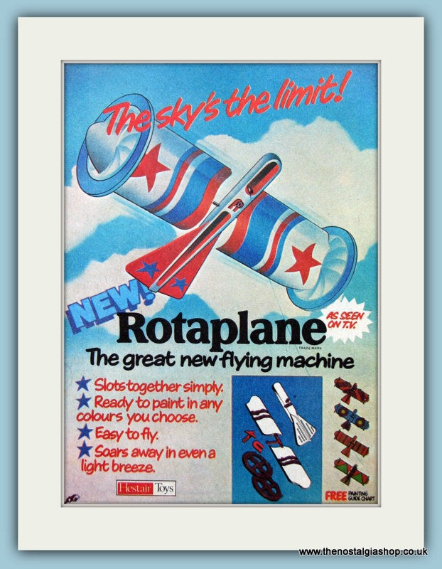 Rotaplane Model Original Advert 1978 (ref AD6450)