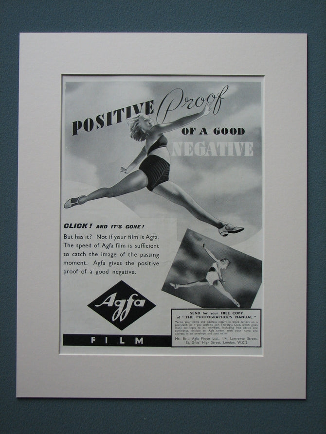 Agfa Film 1938 Original advert (ref AD843)