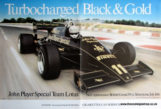 Lotus John Player Special 1983 Original Advert (ref AD1704)