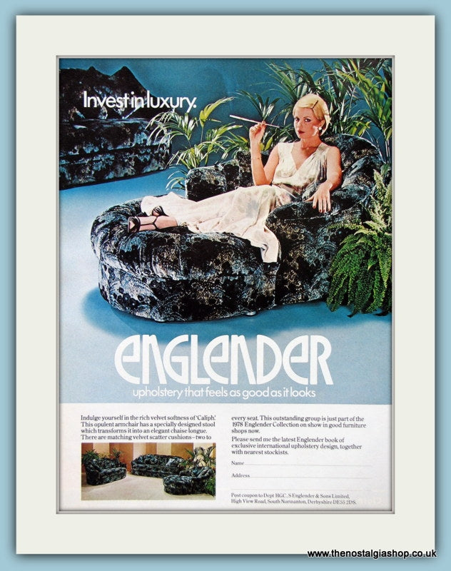 Englender Furniture. Original Advert 1978 (ref AD2469)