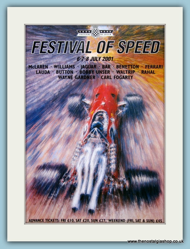 Goodwood Festival Of Speed 2001. Orginal Advert (ref AD2042)