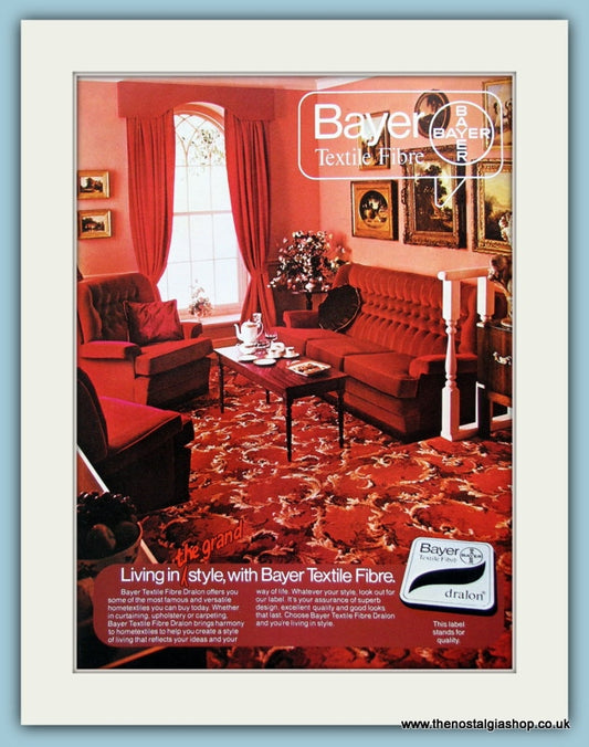 Bayer Textiles Original Advert 1978 (ref AD3886)
