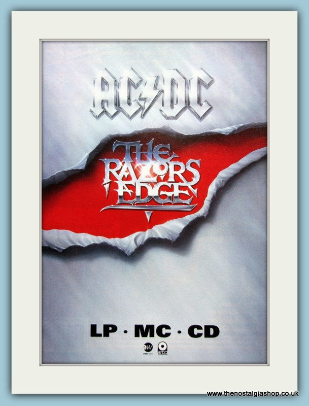AC DC The Razors Edge 1990 Original Advert (ref AD3106)