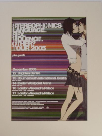 Sterophonics - Language.Sex.Violence.Other? Tour 2005 - original advert(AD5121K)