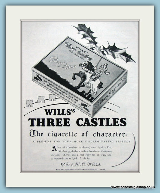 Will's Cigarettes. Original Advert 1938 (ref AD6048)