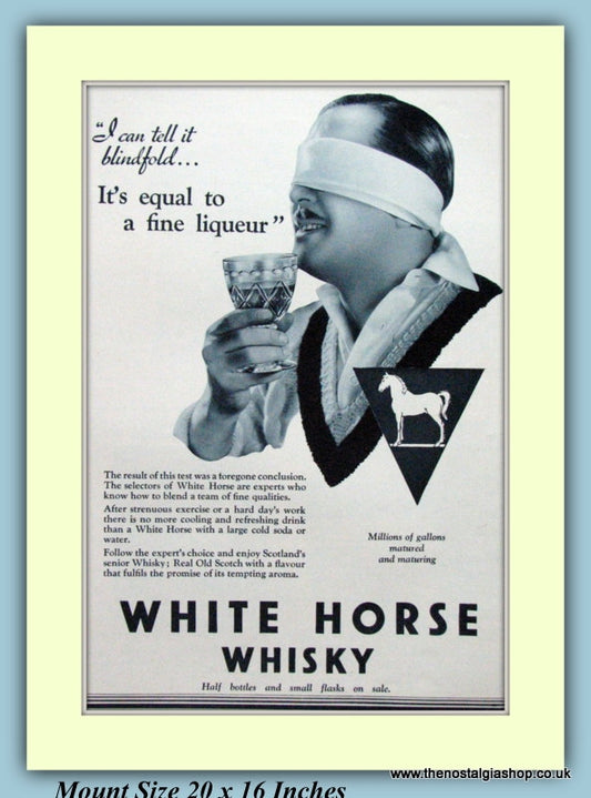 White Horse Whisky Original Advert 1934 (ref AD9217