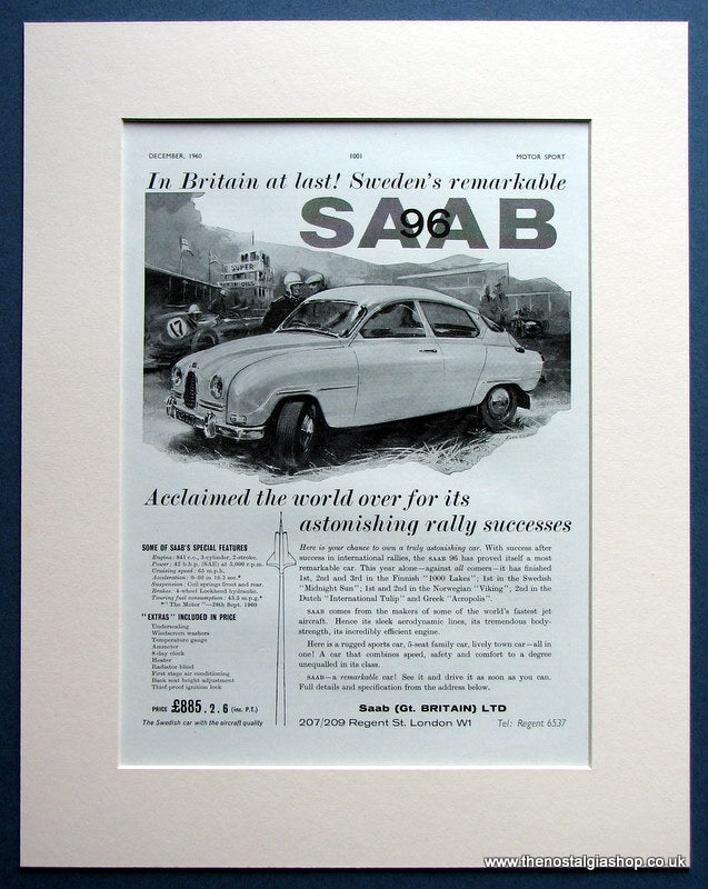 Saab 1960 Original Advert (ref AD1497)