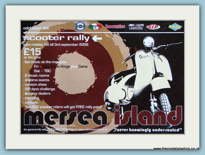 Mersea Island Scooter Rally Original Advert 2006 (ref AD4661)