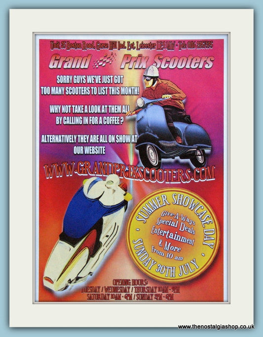 Grand Prix Scooters, Summer Showcase Day 2006 Event Advert (ref AD4099)