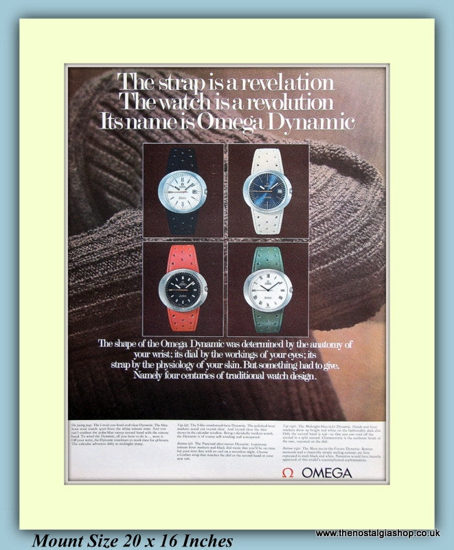 Omega Dynamic Watches Original Advert 1969 (ref AD9424)