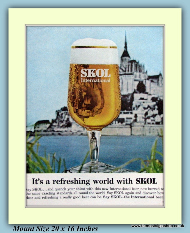 Skol International Beer Original Advert 1966 (ref AD9330)