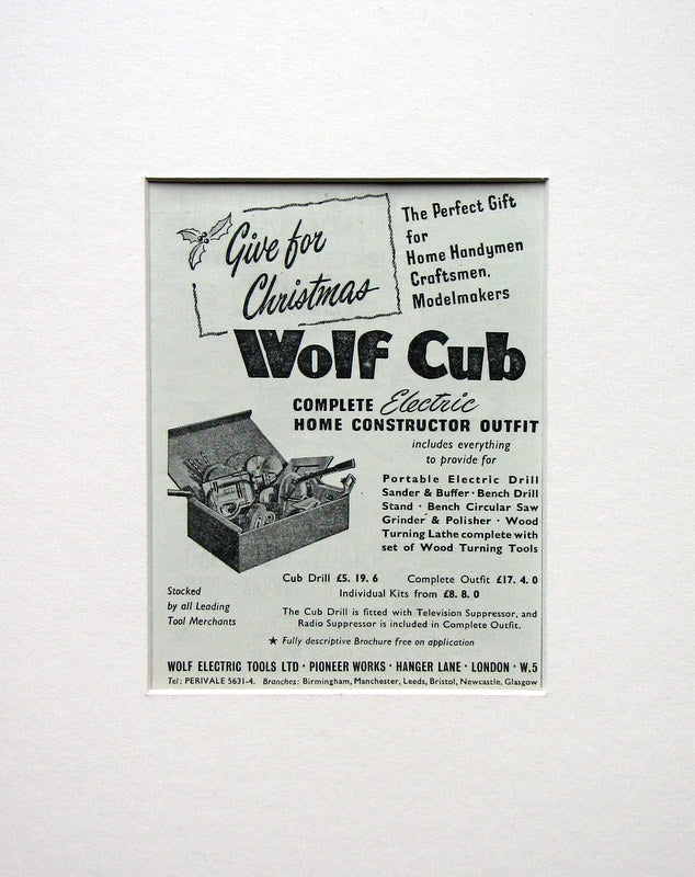 Wolf Cub Constructor Outfit 1953 Original Advert (ref AD1534)