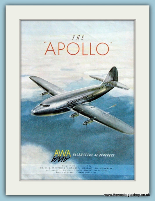 Apollo Aircraft. Original Advert 1949 (ref AD4246)