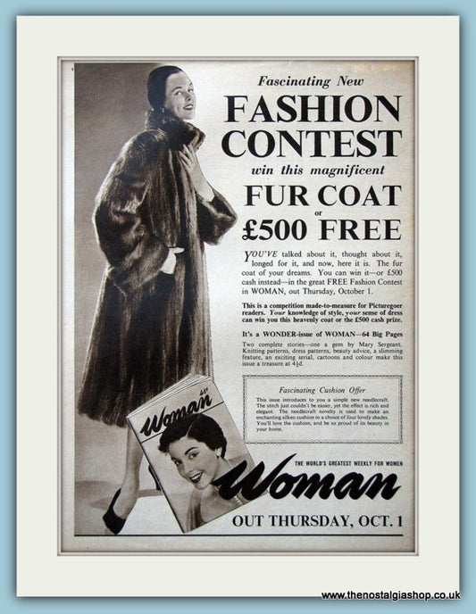 Woman Fashion Contest Original Advert 1953 (ref AD4702)