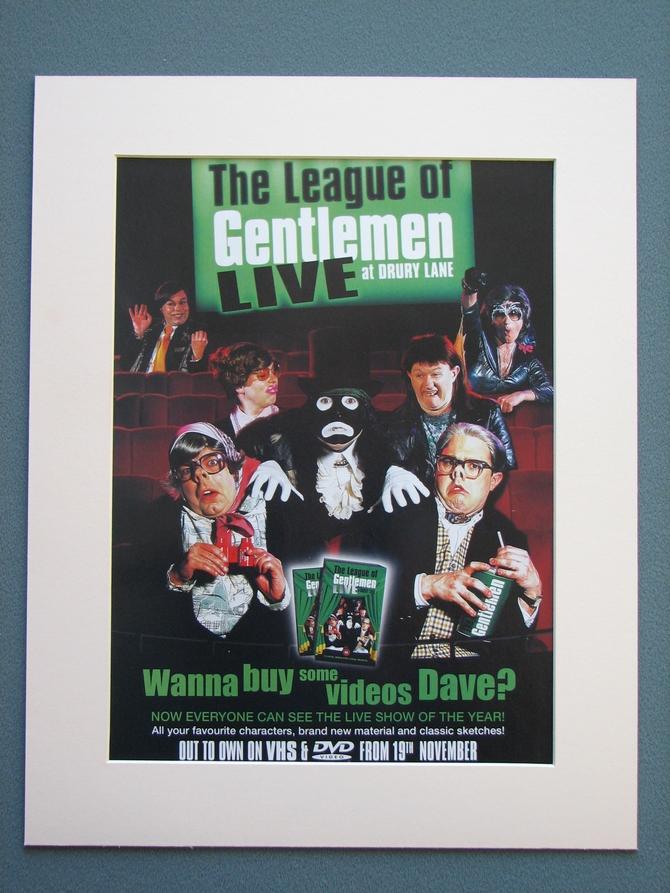 The League Of Gentlemen 2 x Original adverts (ref AD740)