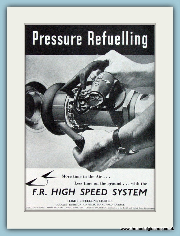 F.R. High Speed System Refuelling Original Advert 1952 (ref AD4275)