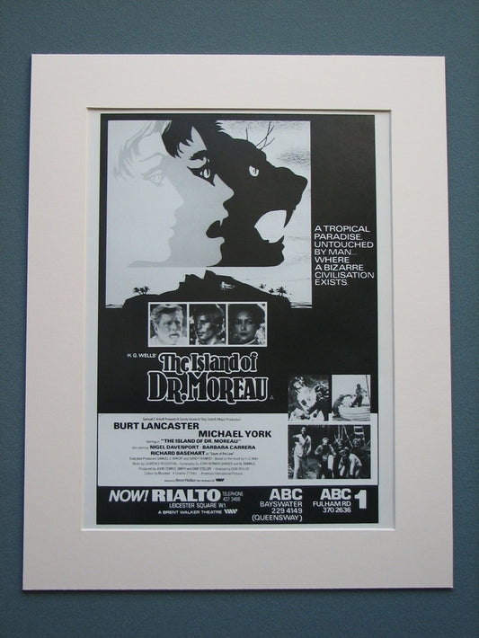 The Island of Dr. Moreau 1979 Original advert (ref AD561)