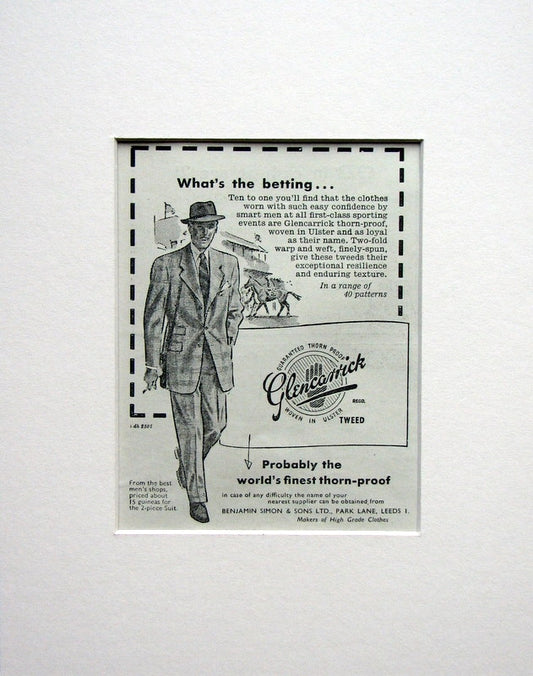 Glencarrick Thorne Proof Suits  Original advert 1953 (ref AD1506)