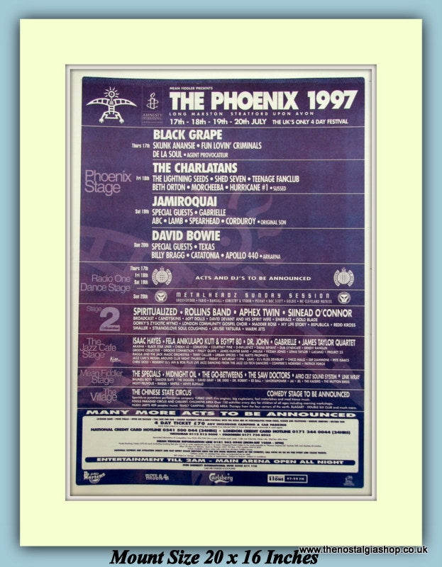 The Phoenix Festival 1997 Original Advert (ref AD9008)