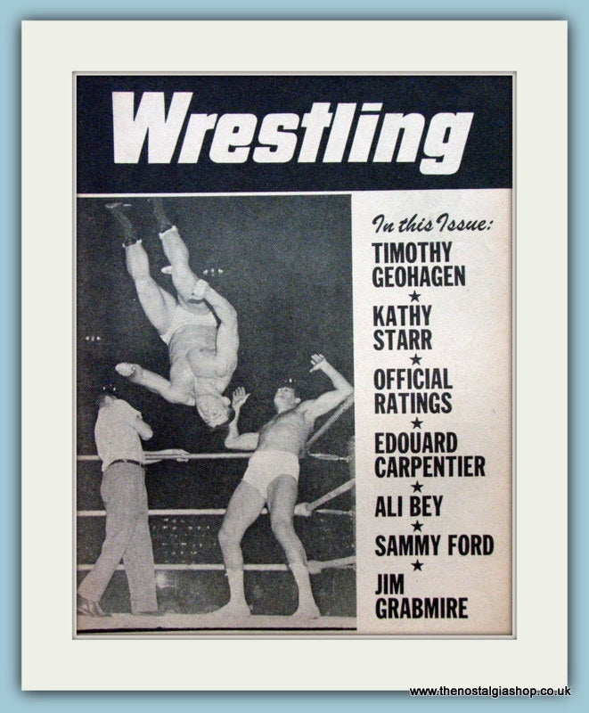 Wrestling, Vintage Print 1960 (ref AD5039)
