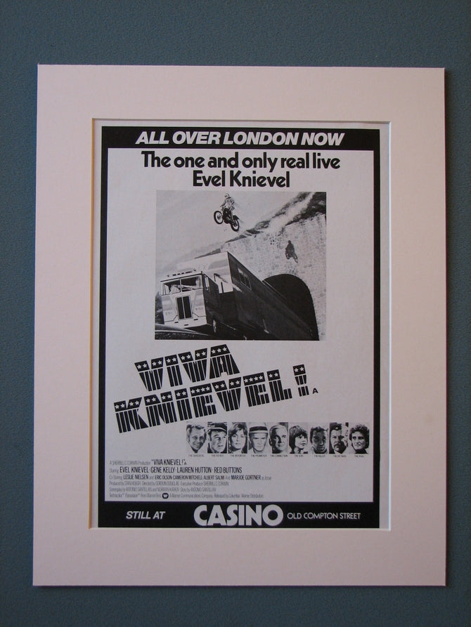 Viva Knievel 1978 Original advert (ref AD454)