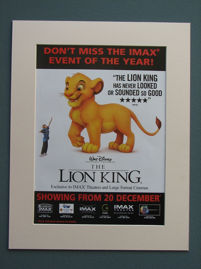 The Lion King 2003 Original Advert (ref AD665)