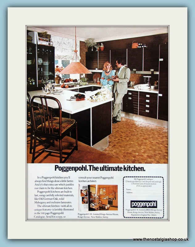 Poggenpohl Kitchen Furniture Original Advert 1978 (ref AD2793)