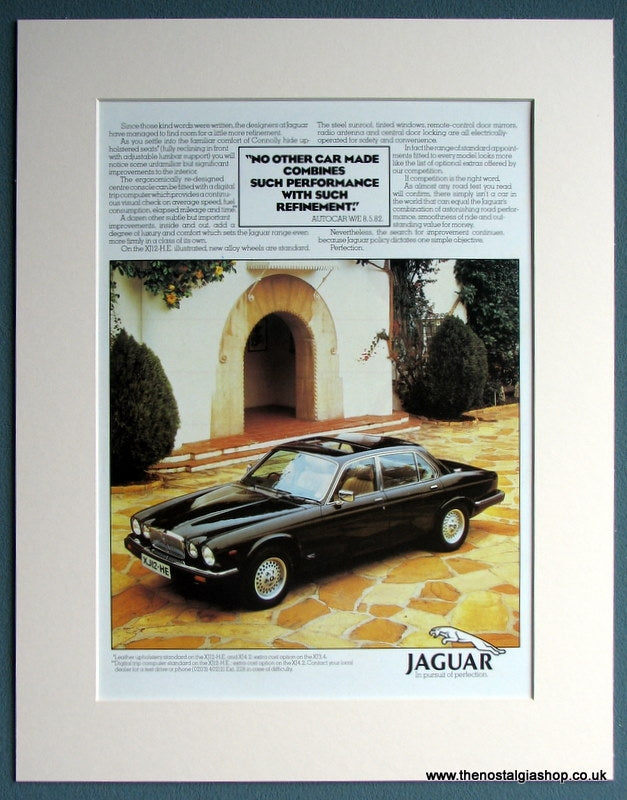 Jaguar XJ12-HE 1983 Original Advert (ref AD1696)