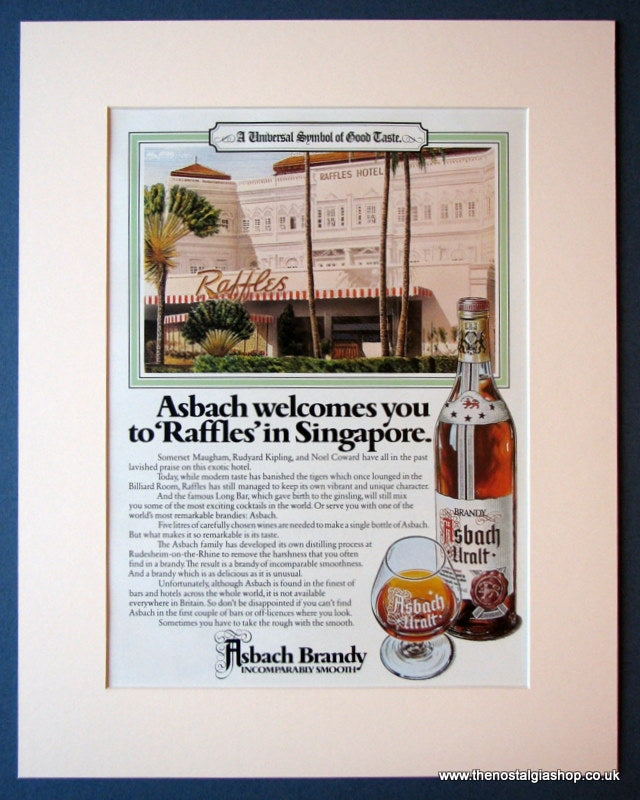 Asbach Brandy. Original advert 1980 (ref AD1163)